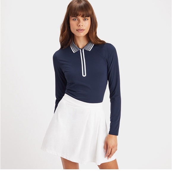 G/FORE | Tops | New Gfore Silky Tech Nylon Quarter Zip Polo Twilight ...